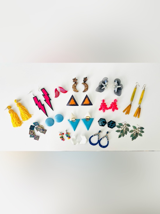 Jewelry - Colorful Fun Geometric Earrings